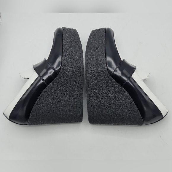 Céline Wedge Loafers Black White Colorblock Size 38.5 , 7 - 7.5 US - Picture 8 of 16